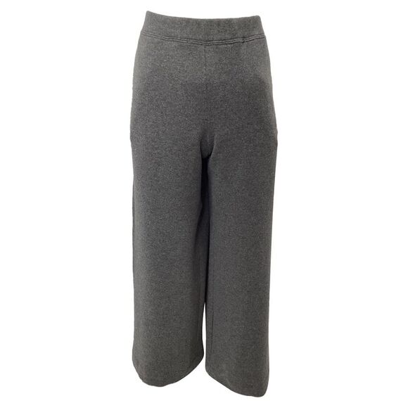 The Row Wide-Leg Trousers in Grey Wool